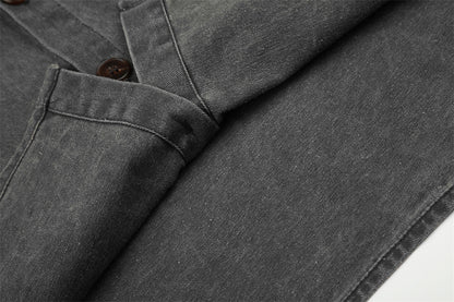 Black Utility Buttoned Shirt