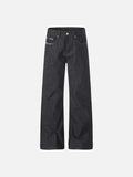 DAXUEN Charcoal wide-leg denim jeans