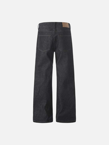 DAXUEN Charcoal wide-leg denim jeans