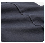 DAXUEN charcoal wide-leg work pants with adjustable tabs