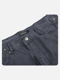 DAXUEN charcoal wide-leg work pants with adjustable tabs