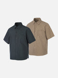 DAXUEN Checked button-up shirt with short sleeves
