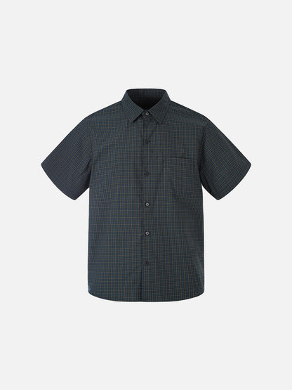 DAXUEN Checked button-up shirt with short sleeves