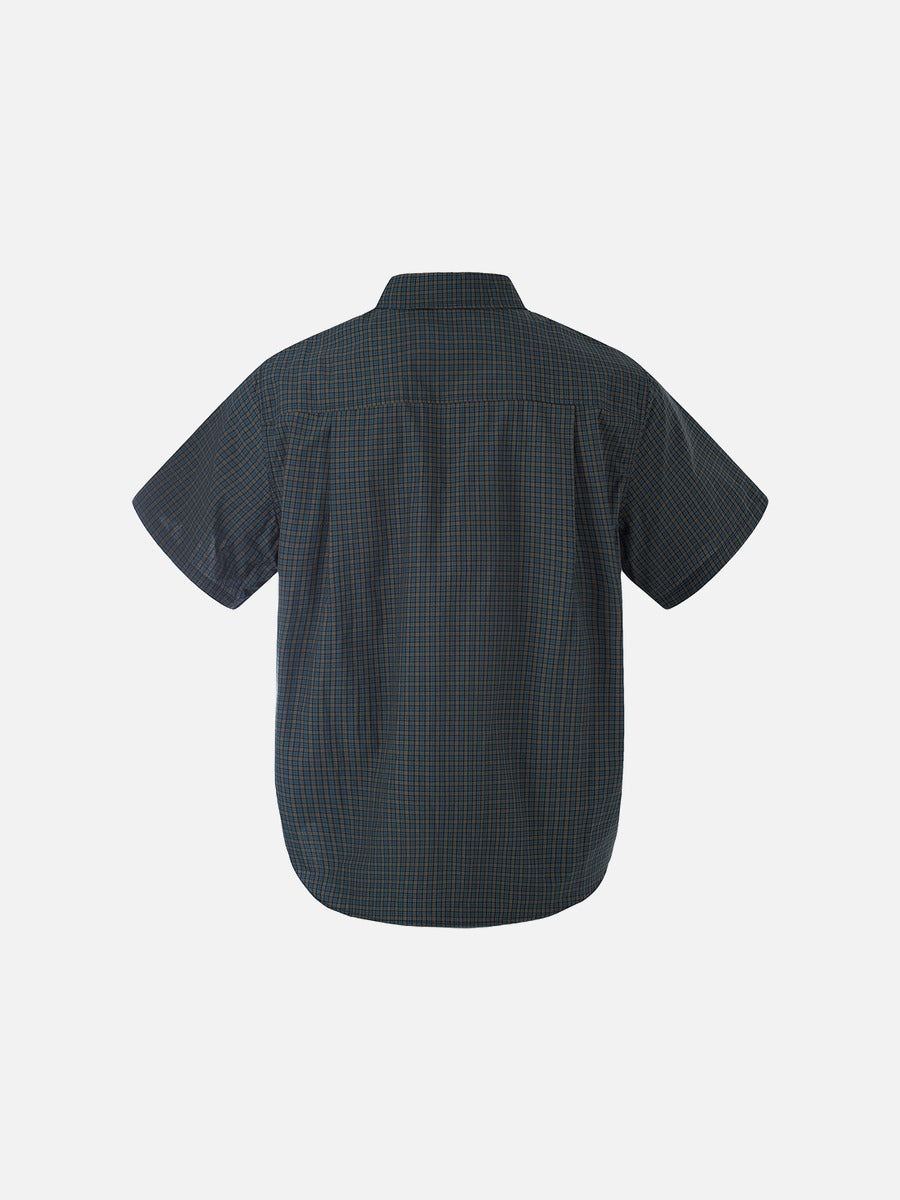 DAXUEN Checked button-up shirt with short sleeves
