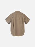 DAXUEN Checked button-up shirt with short sleeves