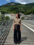 DAXUEN Checked button-up shirt with short sleeves — model photo
