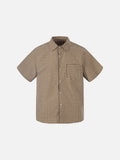 DAXUEN Checked button-up shirt with short sleeves