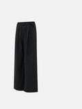 DAXUEN Women's black pinstripe wide-leg pants