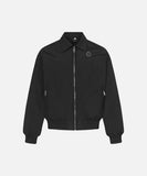 DAXUEN Relaxed fit bomber jacket in black and burgundy