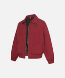 DAXUEN Relaxed fit bomber jacket in black and burgundy