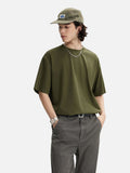 DAXUEN solid color oversized crew neck t-shirt