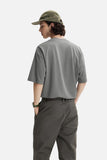DAXUEN solid color oversized crew neck t-shirt