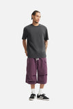 DAXUEN solid color oversized crew neck t-shirt