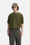 DAXUEN solid color oversized crew neck t-shirt