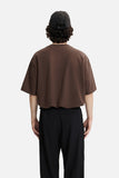 DAXUEN solid color oversized crew neck t-shirt