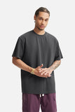 DAXUEN solid color oversized crew neck t-shirt