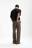 DAXUEN solid color oversized crew neck t-shirt