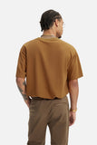DAXUEN solid color oversized crew neck t-shirt