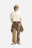 DAXUEN solid color oversized crew neck t-shirt