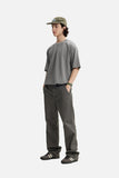 DAXUEN solid color oversized crew neck t-shirt
