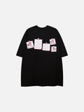 DAXUEN Chill oversized t-shirt with anime character graphic