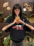 DAXUEN Chill Cat Graphic T-Shirt — model photo