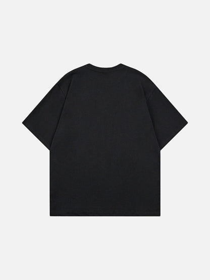 DAXUEN Chill Cat Graphic T-Shirt