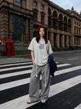 DAXUEN Set of two oversized graphic t-shirts — model photo