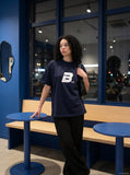 DAXUEN Set of two oversized graphic t-shirts — model photo