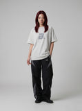 DAXUEN Set of two oversized graphic t-shirts — model photo
