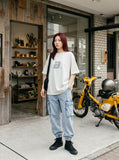 DAXUEN Set of two oversized graphic t-shirts — model photo