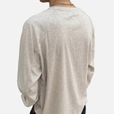 DAXUEN Relaxed-fit long sleeve top with half-zip neckline