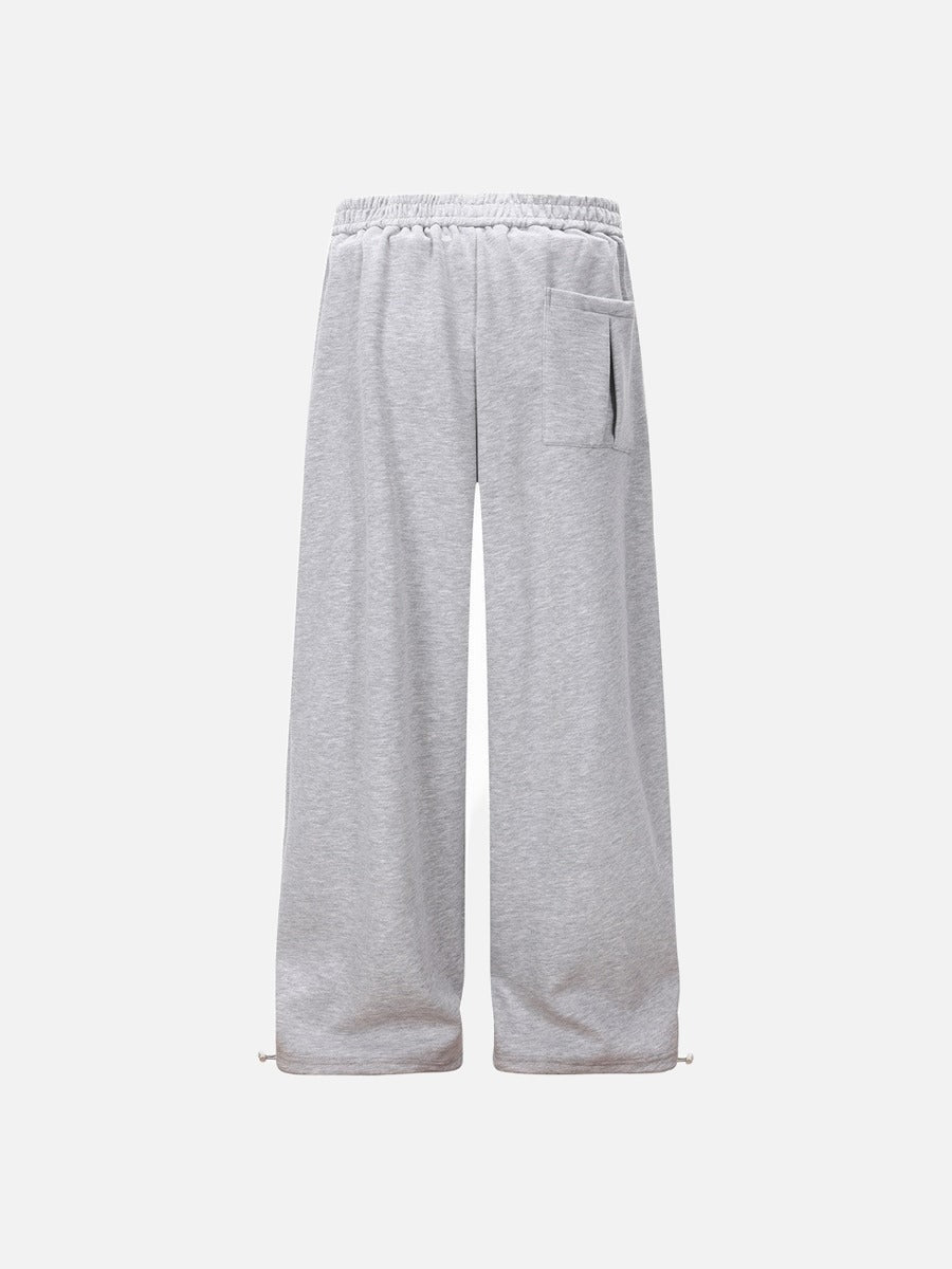DAXUEN Relaxed-fit wide-leg sweatpants in heather grey