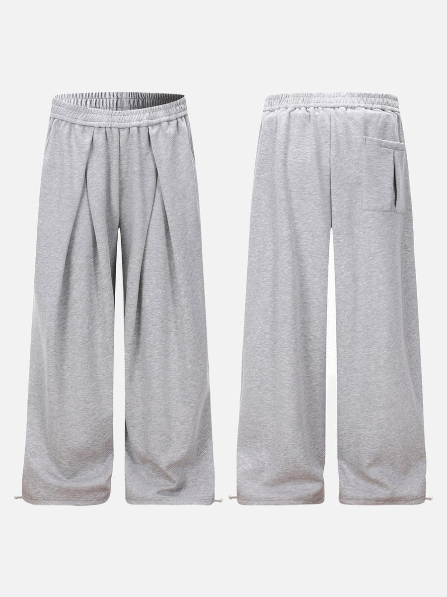DAXUEN Relaxed-fit wide-leg sweatpants in heather grey