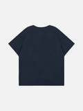 DAXUEN Short-sleeved henley-style T-shirt with graphic pocket