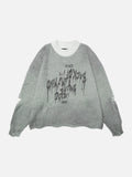 DAXUEN Oversized hoodie in light tan and dark muted green