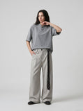 DAXUEN Relaxed-fit short-sleeved t-shirt with paneling — model photo