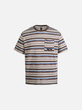 DAXUEN Relaxed-fit short-sleeve striped t-shirt with pocket