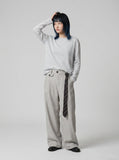 DAXUEN Casual long-sleeve striped t-shirt — model photo