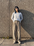DAXUEN Casual long-sleeve striped t-shirt — model photo