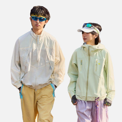 DAXUEN Oversized hooded technical jacket