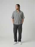 DAXUEN Relaxed fit short-sleeved striped polo shirt — model photo