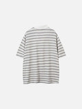 DAXUEN Relaxed fit short-sleeved striped polo shirt