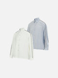 DAXUEN Relaxed-fit long-sleeved button-up shirt
