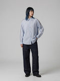DAXUEN Relaxed-fit long-sleeved button-up shirt — model photo