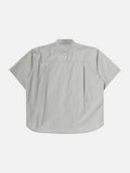 DAXUEN Loose short-sleeve button-up shirt in solid colors