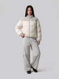 DAXUEN Light grey relaxed wide-leg pants — model photo