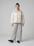 DAXUEN Light grey relaxed wide-leg pants — model photo