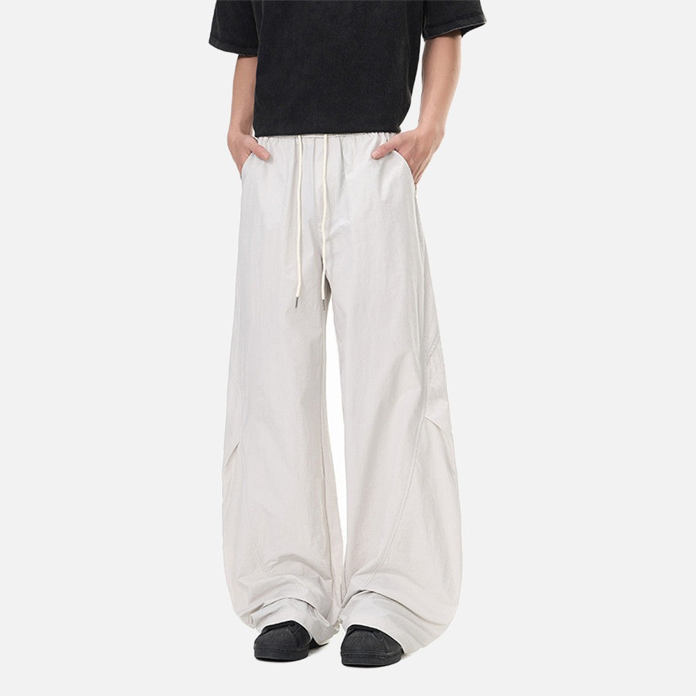DAXUEN Light grey relaxed wide-leg pants