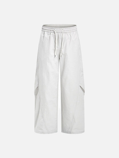 DAXUEN Light grey relaxed wide-leg pants